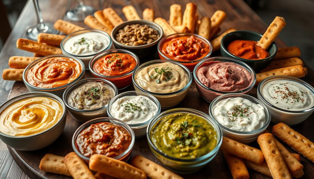Fast and Easy Dinner Dips with Breadsticks
