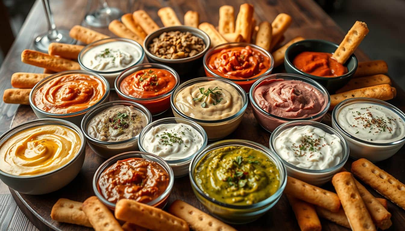 Fast and Easy Dinner Dips with Breadsticks