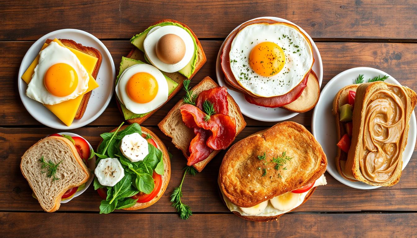 breakfast sandwich variations for a quick bite